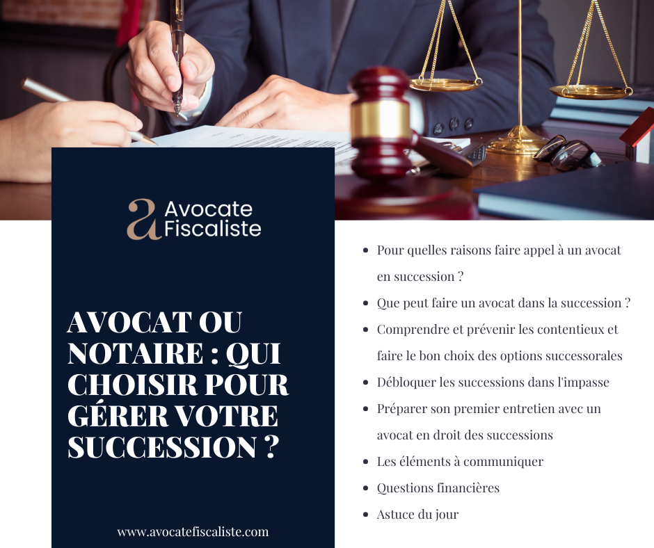 avocat en succession
