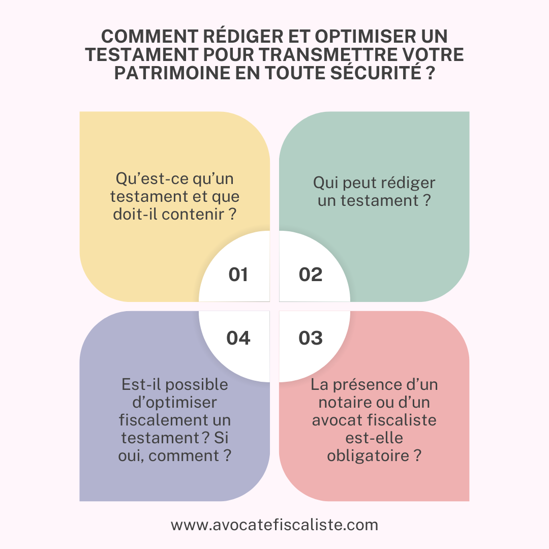 Comment optimiser un testament