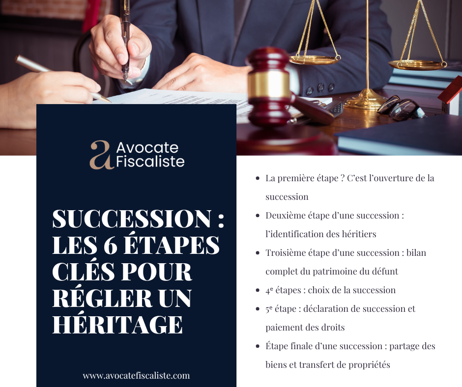 Quelles sont les étapes d’une succession 