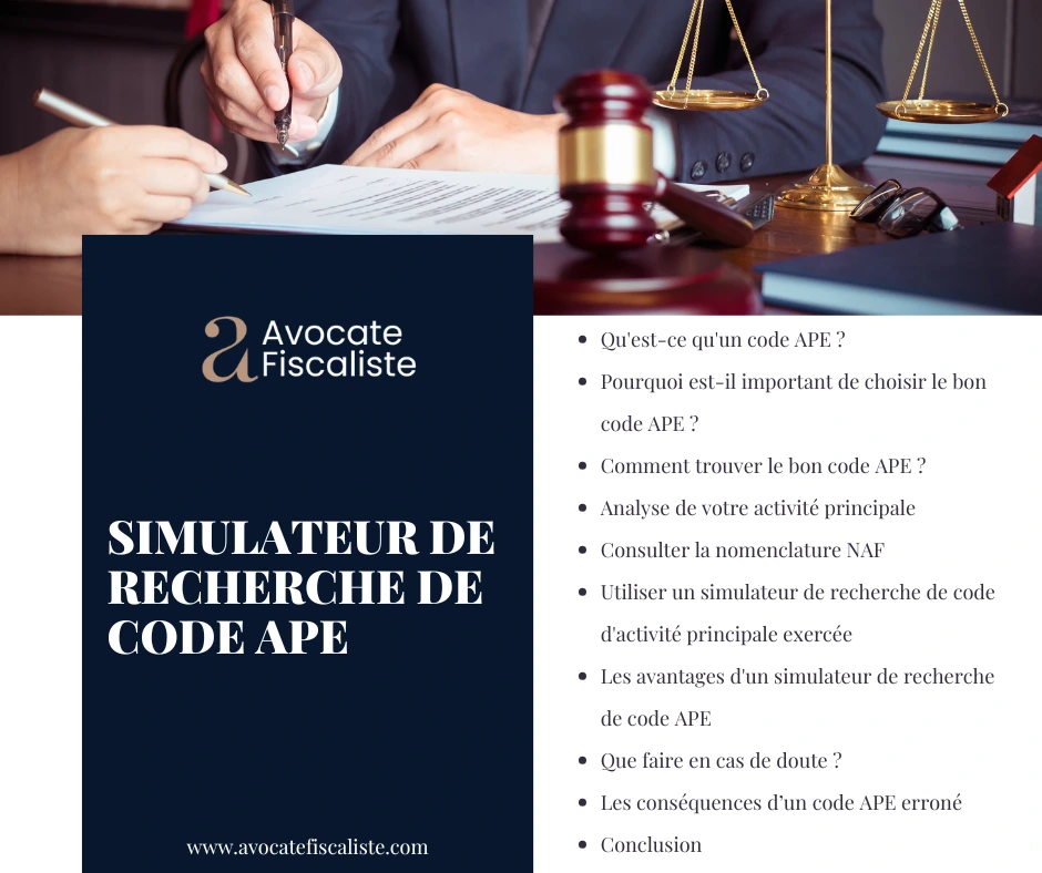 simulateur de recherche de code APE