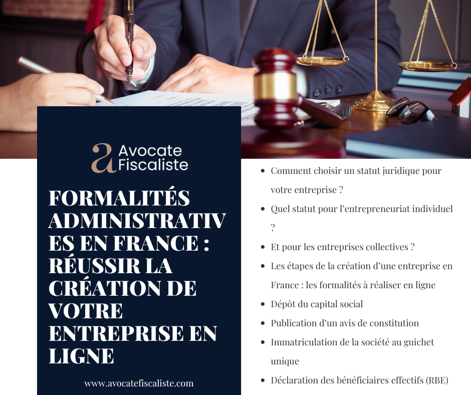 Création d'entreprise en ligne en France