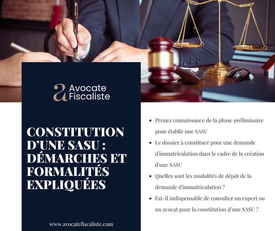 constitution d'une sasu